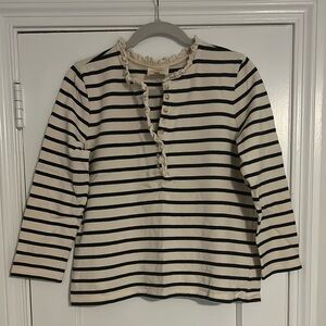 Sezane Gaël Marinière Écru / Marine - Size M